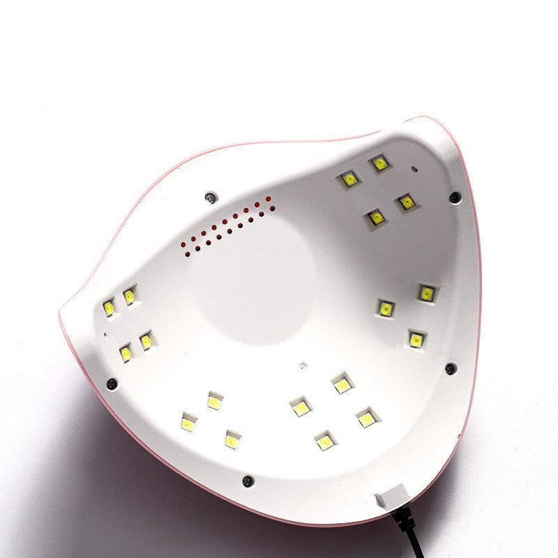 HKM-320211 54W Induction Nail Lamp with Dual Light Source, LCD Display, Infrared Sensor, and USB Power Supply