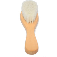 HKM-828627 Baby Lotus Wood Comb and Bath Brush Set - Gentle Hair Care for Infants