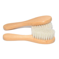 HKM-828627 Baby Lotus Wood Comb and Bath Brush Set - Gentle Hair Care for Infants