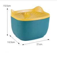 HKM-586323 Pet Cat Drinking Fountain - Removable, Washable, and 2.5L Capacity with USB Cable and Built-in Filter, Available in Pink Purple or Green Yellow