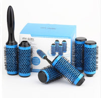 HKM-794707 Ceramic Round Hair Brush with Detachable Handle, High-Temperature Resistant, 50mm Diameter, Suitable for All Hair Types