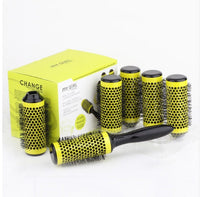 HKM-794707 Ceramic Round Hair Brush with Detachable Handle, High-Temperature Resistant, 50mm Diameter, Suitable for All Hair Types