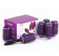 HKM-794707 Ceramic Round Hair Brush with Detachable Handle, High-Temperature Resistant, 50mm Diameter, Suitable for All Hair Types