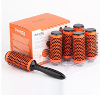 HKM-794707 Ceramic Round Hair Brush with Detachable Handle, High-Temperature Resistant, 50mm Diameter, Suitable for All Hair Types