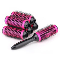 HKM-794707 Ceramic Round Hair Brush with Detachable Handle, High-Temperature Resistant, 50mm Diameter, Suitable for All Hair Types