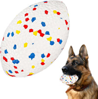HKM-458899 Durable Large Rugby Ball for Heavy Chewers - 14x9cm, 105g