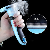 HKM-276499 Cat Hair Removal Comb - Effective Plastic and Metal Grooming Tool for Pets
