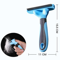 HKM-276499 Cat Hair Removal Comb - Effective Plastic and Metal Grooming Tool for Pets