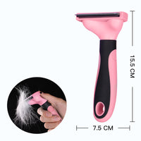 HKM-276499 Cat Hair Removal Comb - Effective Plastic and Metal Grooming Tool for Pets