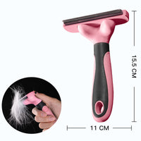 HKM-276499 Cat Hair Removal Comb - Effective Plastic and Metal Grooming Tool for Pets