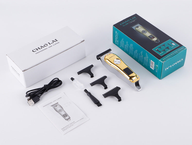 HKM-825811 Cordless Rechargeable Hair Clipper with T-Blade for Precision Cutting and Low Noise Operation