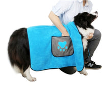HKM-106003 Super Absorbent Dual-Sided Pet Bath Towel - Fast Drying 800g Microfiber Fiber