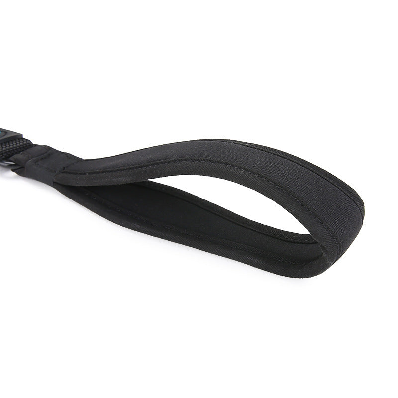 HKM-986003 High Elastic Nylon Leash for Small, Medium, and Large Dogs - 2.5*70-85cm, Black