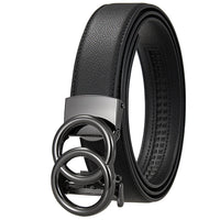 HKM-297875 Fashionable Customisable Circle Buckle PU Leather Waist Belt for Women