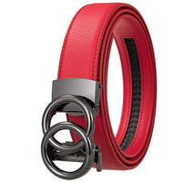 HKM-297875 Fashionable Customisable Circle Buckle PU Leather Waist Belt for Women