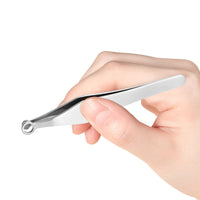 HKM-859091 Stainless Steel Nose Hair and Eyebrow Trimming Scissors with Rounded Design and Comfortable Grip