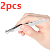 HKM-859091 Stainless Steel Nose Hair and Eyebrow Trimming Scissors with Rounded Design and Comfortable Grip