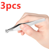 HKM-859091 Stainless Steel Nose Hair and Eyebrow Trimming Scissors with Rounded Design and Comfortable Grip