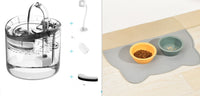 HKM-239379 Automatic Pet Water Dispenser with Circulation System for Cats and Dogs - 1.8L Capacity, Transparent Design