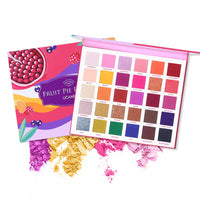 HKM-259859 Pearly Matte Fruit Pie Filling Eyeshadow Palette with 30 Vibrant Colors