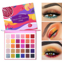 HKM-259859 Pearly Matte Fruit Pie Filling Eyeshadow Palette with 30 Vibrant Colors