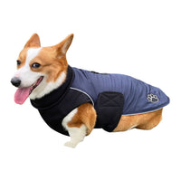 HKM-678611 Reversible Knitted Dog Coat in Soft Polar Fleece - Casual Winter Wear for Pets