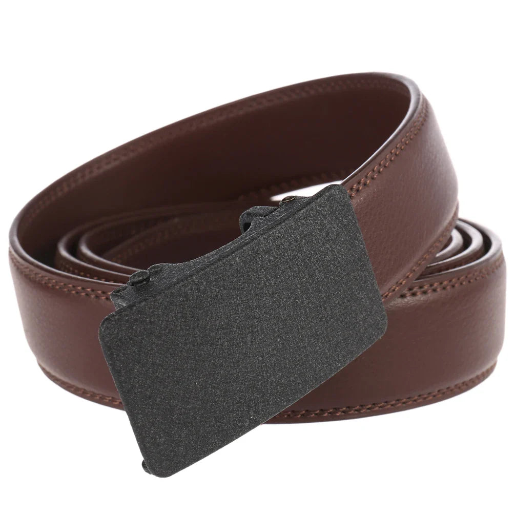 HKM-608595 Three Buckle Men's Casual Belt - Versatile Design for Everyday Wear