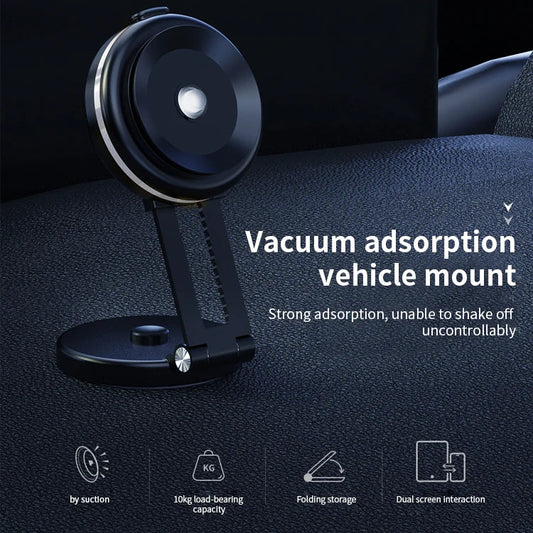 KTX-491219 360-Degree Universal Car Dashboard Mobile Phone Holder with Vacuum Suction and Wireless Charging