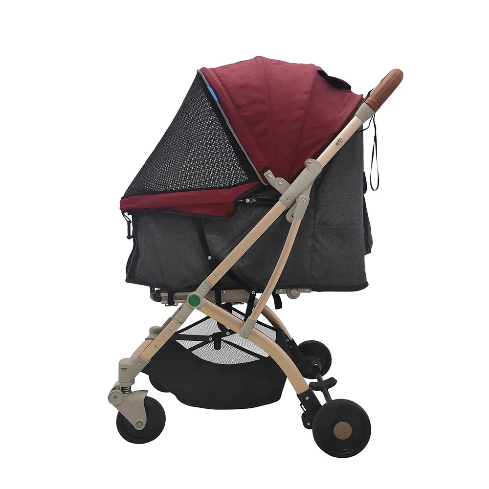 JMT-904202 Compact and Breathable Foldable Portable Dog Stroller for Travel