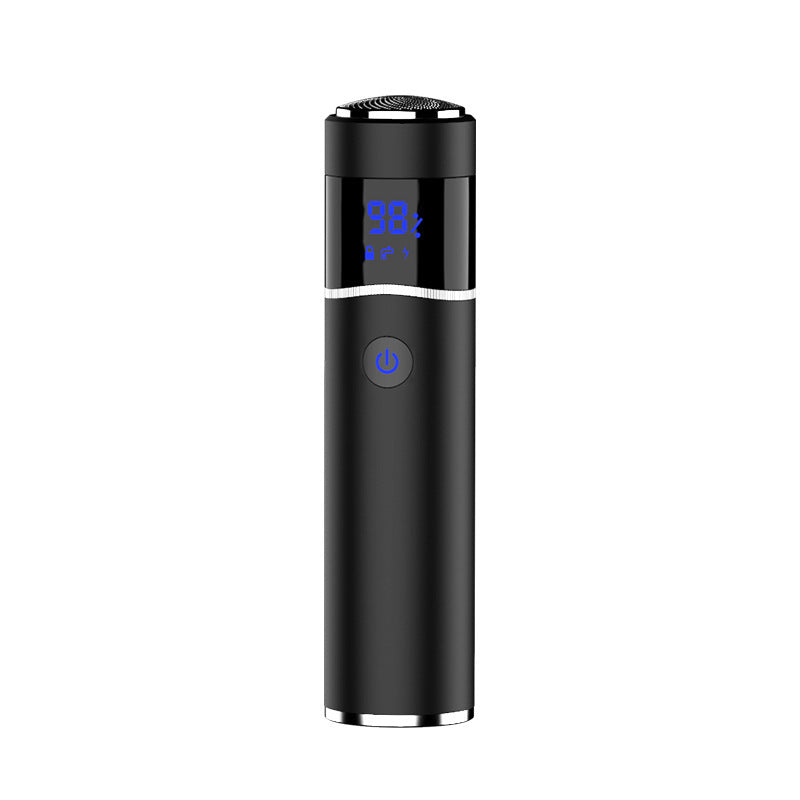 HKM-594131 Portable Rechargeable Electric Shaver for Men with Six-Blade Cutter Head and Metal Body
