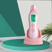 HKM-856787 Digital Beauty Moisture and Oil Tester Pen - Compact Skin Hydration Analyzer in White and Pink