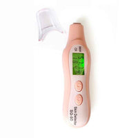 HKM-856787 Digital Beauty Moisture and Oil Tester Pen - Compact Skin Hydration Analyzer in White and Pink