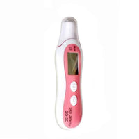 HKM-856787 Digital Beauty Moisture and Oil Tester Pen - Compact Skin Hydration Analyzer in White and Pink