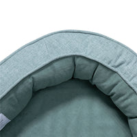 HKM-004243 Warm and Waterproof Pet Kennel Mat - Comfortable Cloth Design in Lake Blue, Available in M and L Sizes
