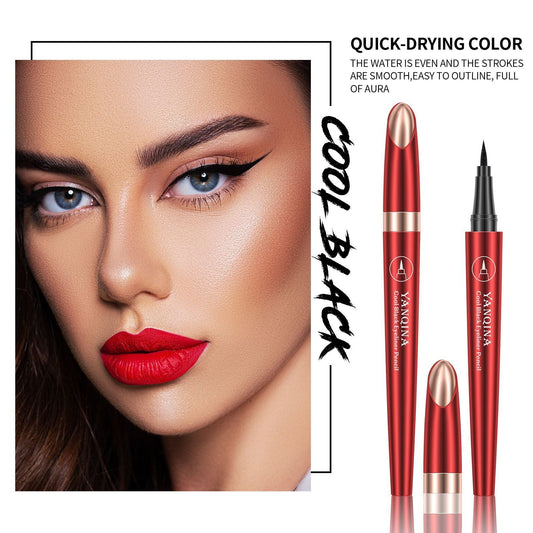 HKM-340051 Black Waterproof Liquid Eyeliner - Smudge-Proof and Long-Lasting Makeup Solution