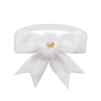 HKM-126803 Adjustable Suede Bow Tie for Pets in Dark Red, Red, Green, and White - Suitable for All Seasons