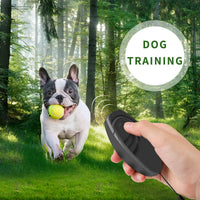 HKM-811411 Ultrasonic Bark Control Dog Trainer Device - Portable Plastic Repeller in Black and Gray