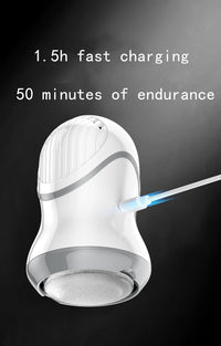 HKM-379923 Portable Wireless Electric Foot Grinder with Coarse and Fine Sand Grinding Heads, 50-Minute Battery Life