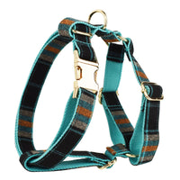 HKM-931987 Green Retro Pet Collar and Leash Set with Bow and Vest ¨C Four-Piece Dog Accessory Kit