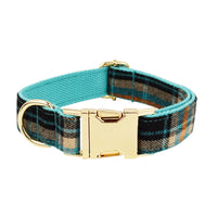 HKM-931987 Green Retro Pet Collar and Leash Set with Bow and Vest ¨C Four-Piece Dog Accessory Kit