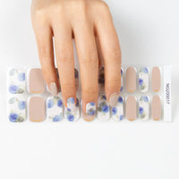 HKM-870355 Korean Semi Cured Nail Stickers for Easy Application with Nail Polish Glue
