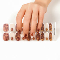 HKM-870355 Korean Semi Cured Nail Stickers for Easy Application with Nail Polish Glue