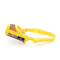 HKM-734227 Soft Leather Mesh Breathable Dog Muzzle for Small to Large Breeds