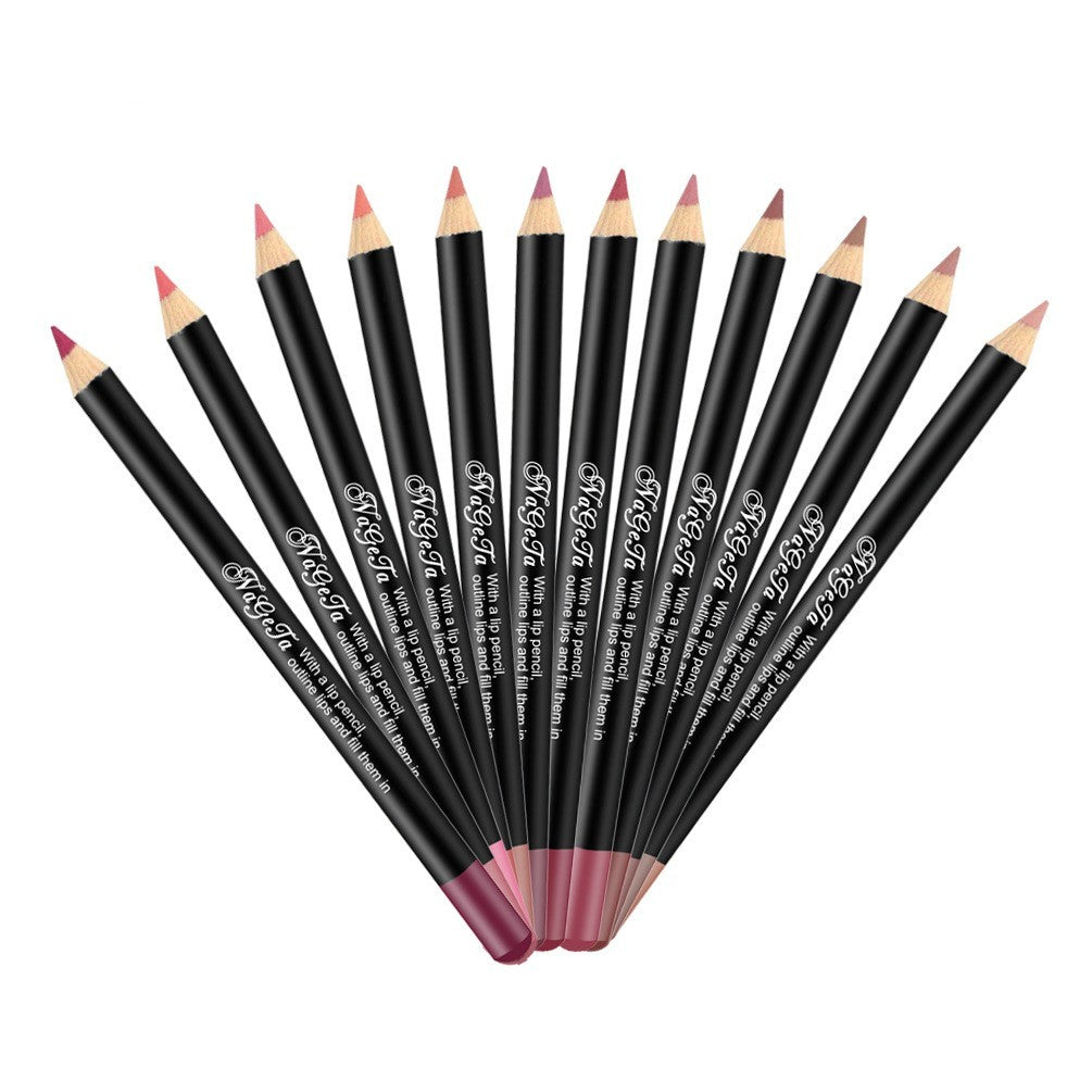 HKM-924435 Matte Lip Liner in 12 Versatile Shades for All Skin Types