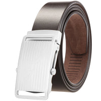 HKM-668371 Leather 3.5CM Belt with Steel Buckle - Model LY36-61518-8