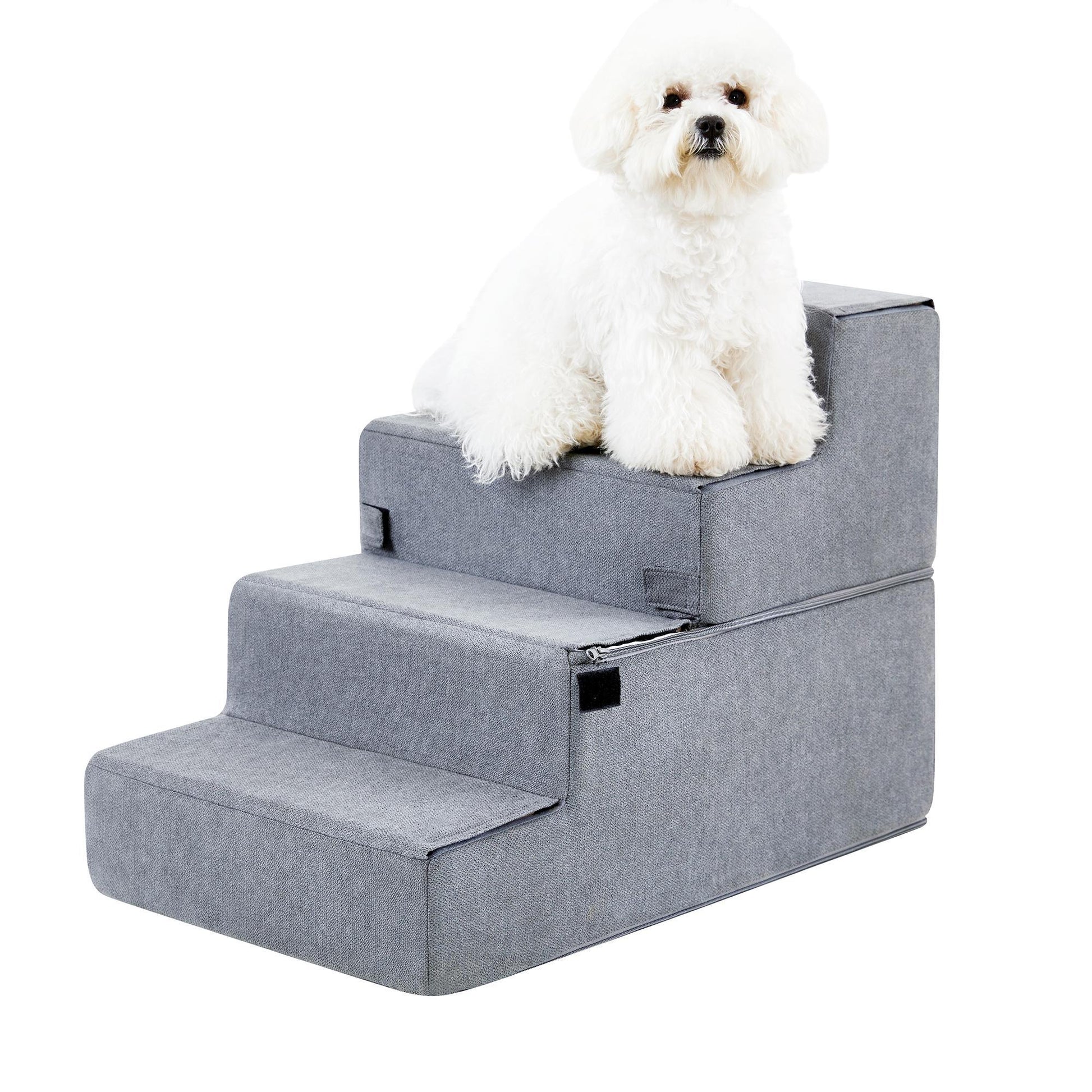 HKM-201171 Non-Slip Foam Pet Steps for Easy Access to Beds and Sofas - 3, 4, or 5-Step Options Available