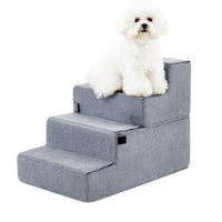 HKM-201171 Non-Slip Foam Pet Steps for Easy Access to Beds and Sofas - 3, 4, or 5-Step Options Available
