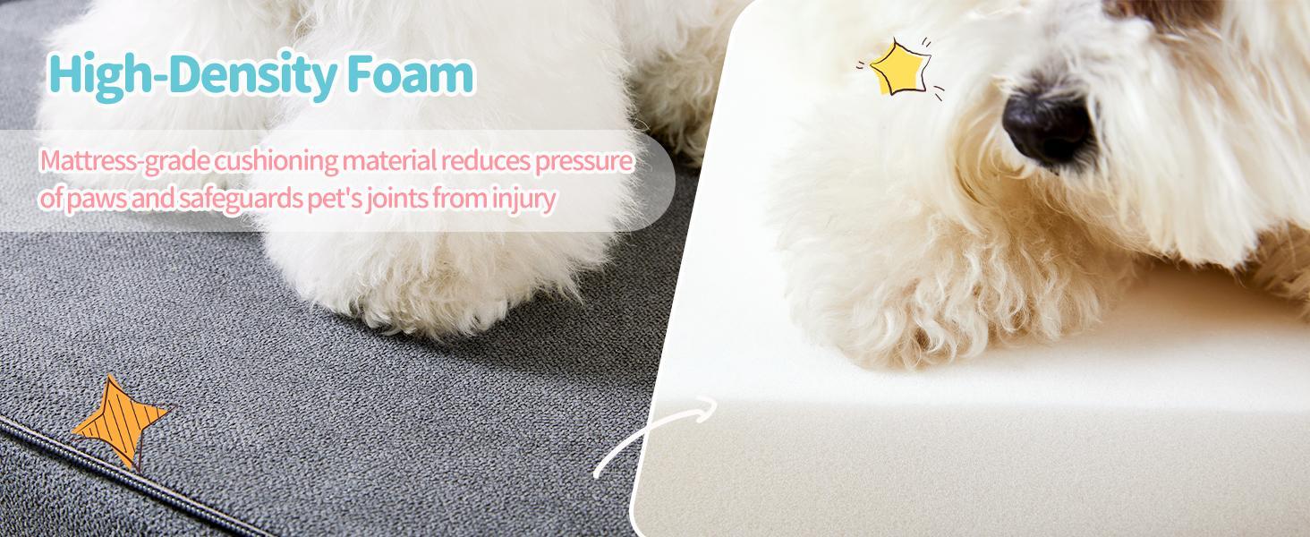HKM-201171 Non-Slip Foam Pet Steps for Easy Access to Beds and Sofas - 3, 4, or 5-Step Options Available