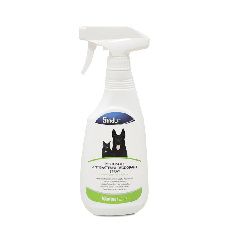 HKM-973843 Antibacterial Odor Neutralizer for Pets with Lemon Green Tea Extract - 500ml