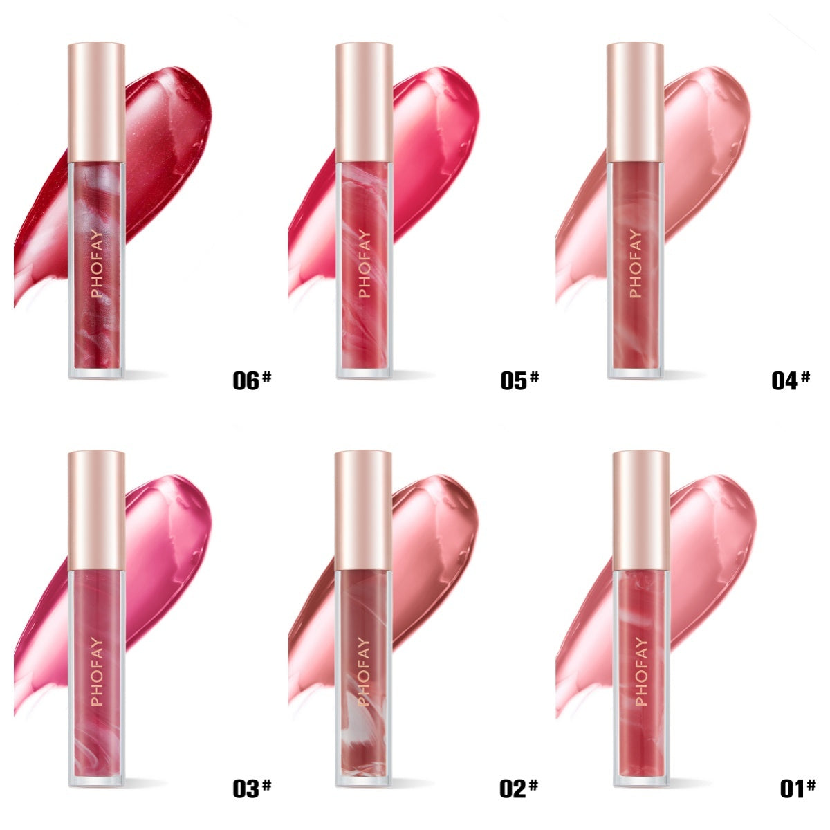 HKM-857747 Hydrating Rose Blooming Lip Gloss for Smooth and Moisturized Lips - 3.8 ML